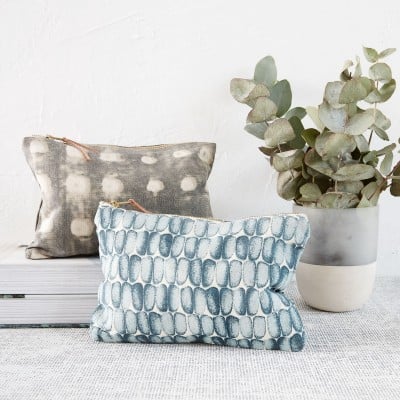 Make-Up-Tasche, Grau| 23x16