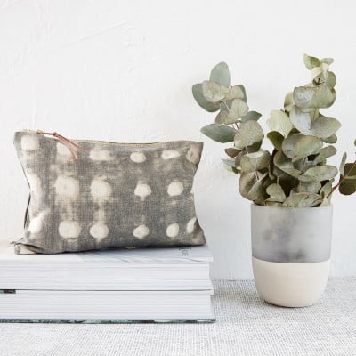 Make-Up-Tasche, Grau| 23x16