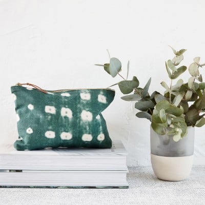 Make-Up-Tasche, Grün | 23x16