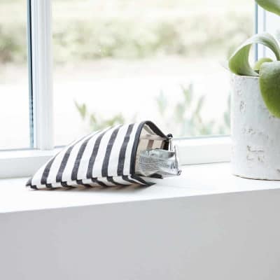 Make-up Tasche, Stripes | 21x15 cm